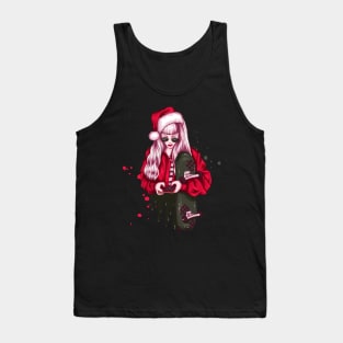 Skater Girl Skating Christmas Tank Top